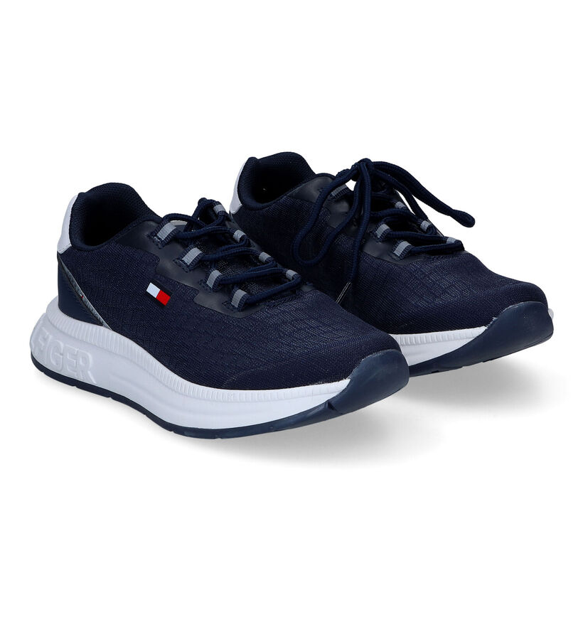 Tommy Hilfiger Baskets basses en Bleu foncé pour garçons (303933) - pour semelles orthopédiques