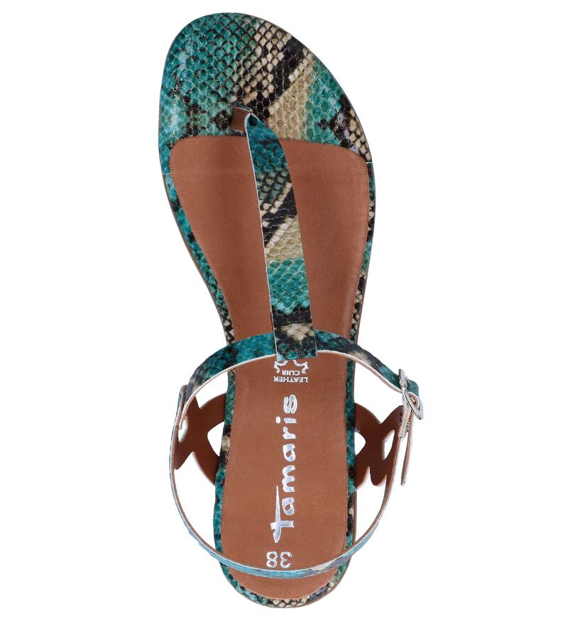 Turquoise Sandalen Tamaris in kunstleer (261866)