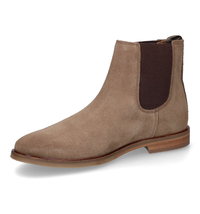 Bullboxer Bottines Chelsea en Brun foncé pour hommes (312624) - pour semelles orthopédiques
