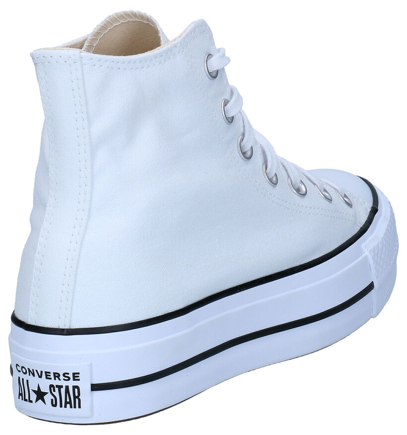 Converse All Star Platform Zwarte Sneakers in stof (293696)