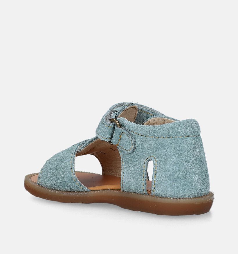 Naturino Quarzo Suede Blauwe Babysandalen voor jongens, meisjes (339263)