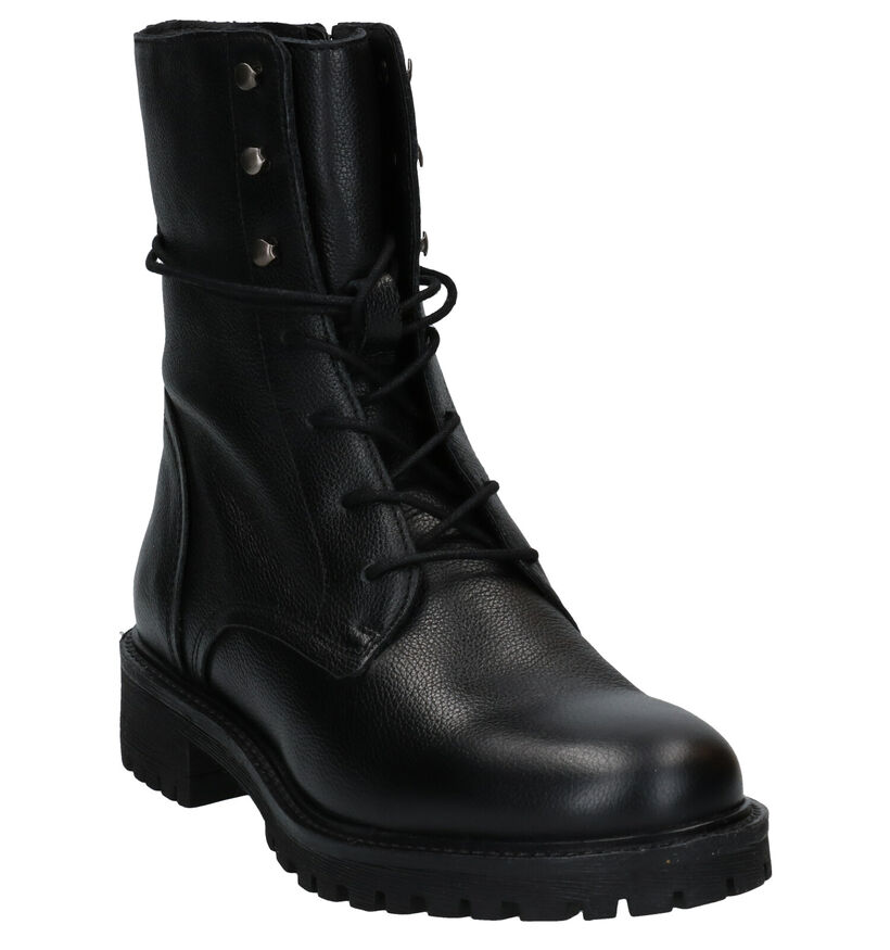Geox Hoara Bottines en Noir en cuir (278856)