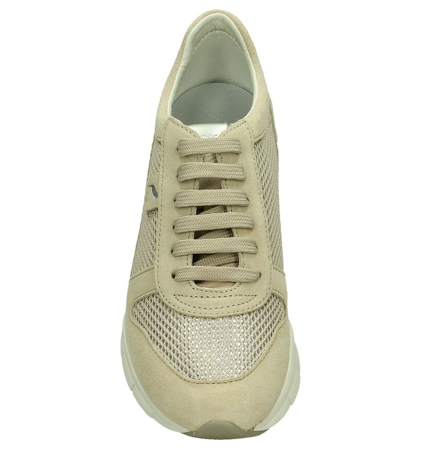 Geox Sukie Beige Veterschoen, , pdp