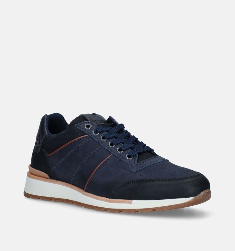 Bullboxer Chaussures à lacets en Bleu foncé pour hommes (348868) - pour semelles orthopédiques