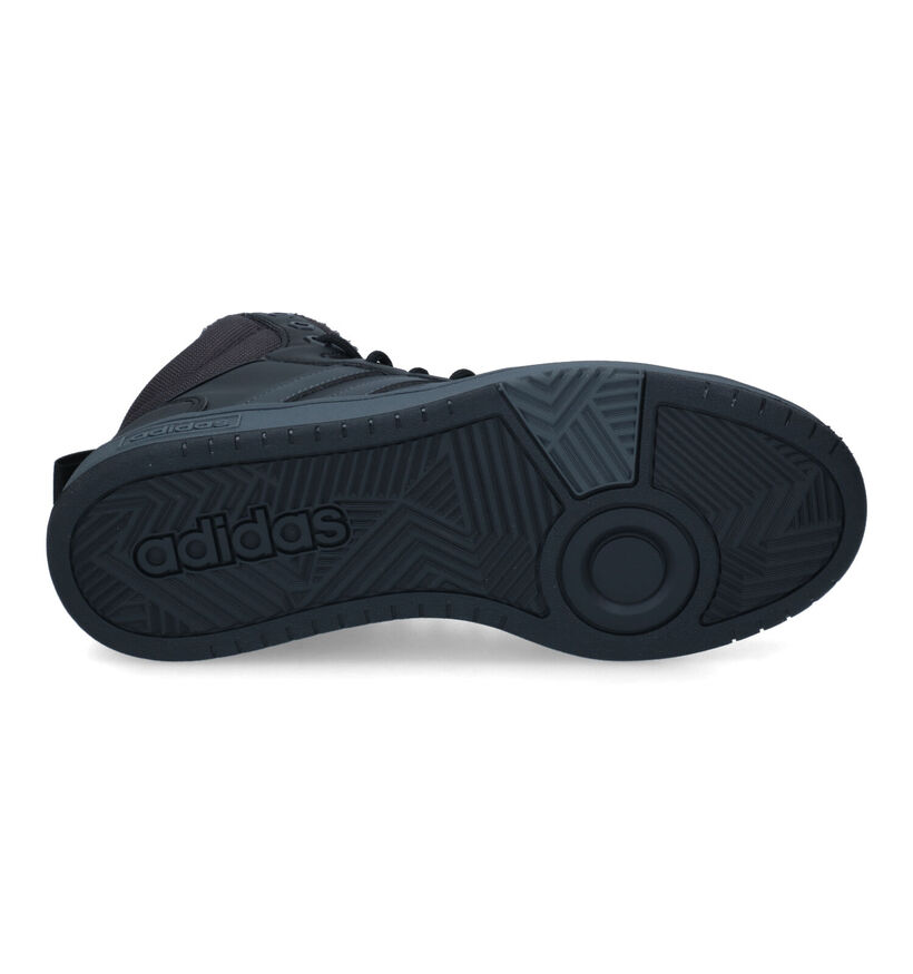 adidas Hoops 3.0 Baskets en Noir pour hommes (316565) - pour semelles orthopédiques