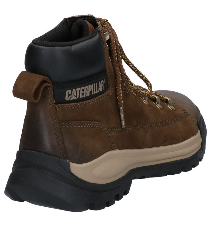 Caterpillar Bottines en Brun clair en cuir (256181)