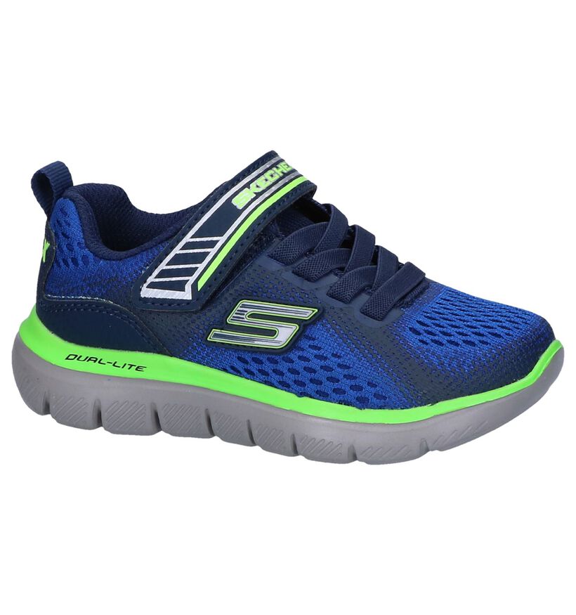 Blauwe Sneakers Skechers Flex Advantage in stof (250711)