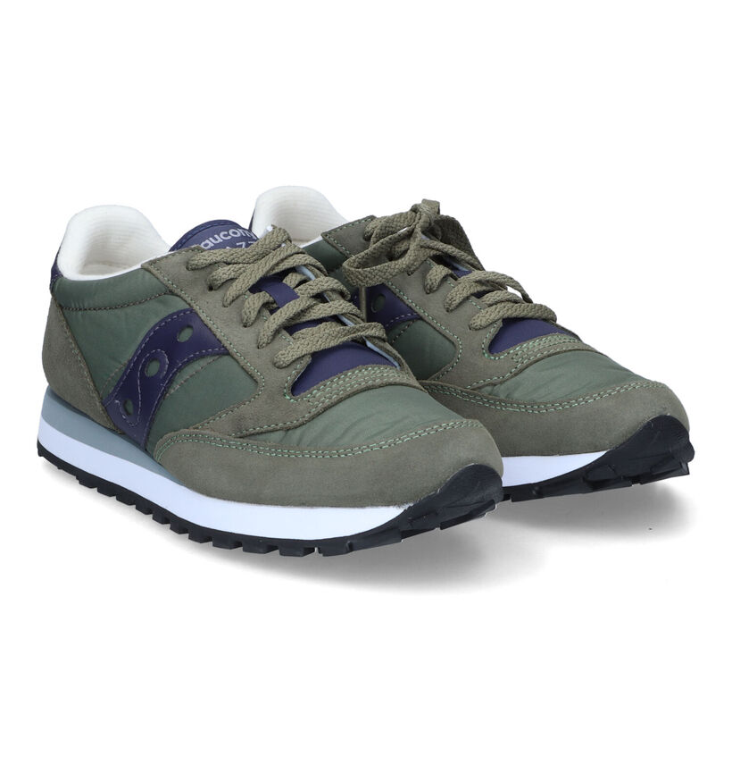 Saucony Jazz Original Baskets en Khaki pour hommes (312535) - pour semelles orthopédiques