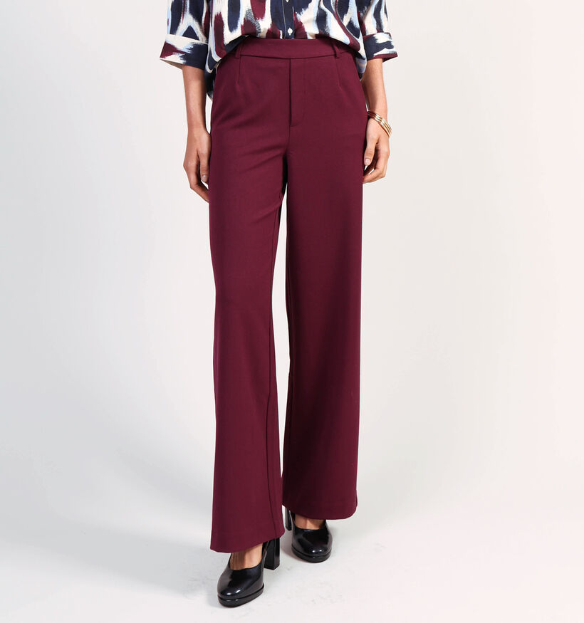 Vila Vivarone Pantalon classique en Bordeaux pour femmes (361316)