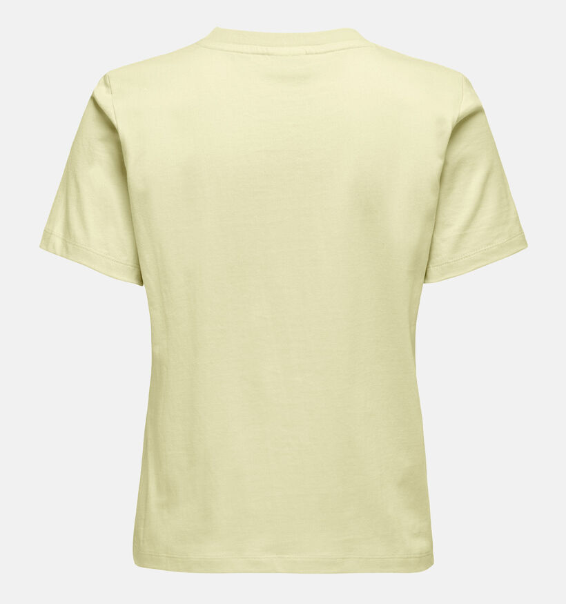 JDY Selma Crochet Pocket T-shirt en Jaune pour femmes (370070)