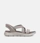 Skechers Go Walk Flex Glimmer Up Taupe Sandalen voor dames (371257)