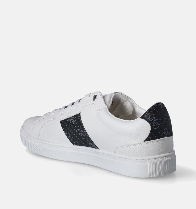 Guess Todi Witte Veterschoenen voor heren (350441) - geschikt voor steunzolen