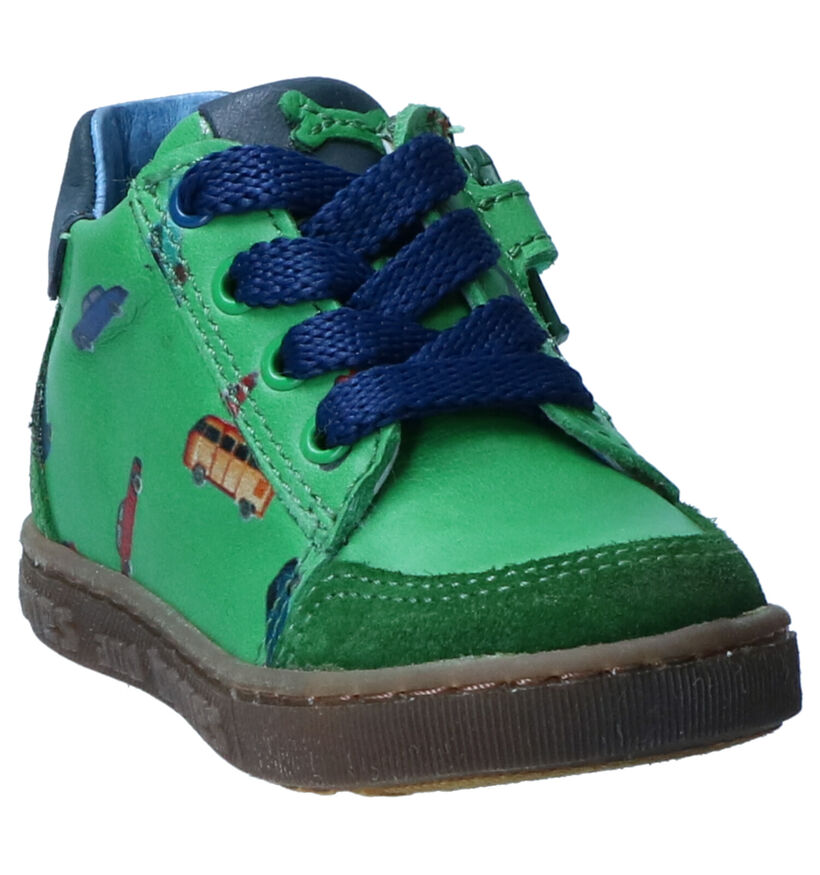 STONES and BONES COOP Chaussures à lacets en Vert en cuir (255455)