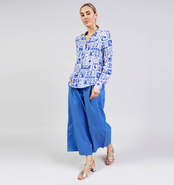 Pieces Blouses Blauw