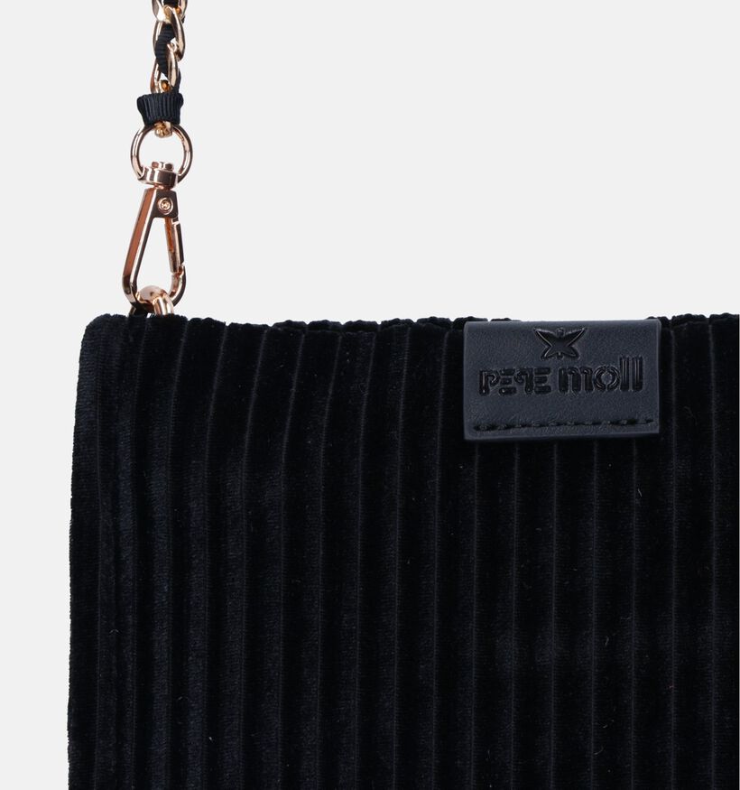 Pepe Moll Velvet Zwarte Crossbody Tas voor dames (333833)