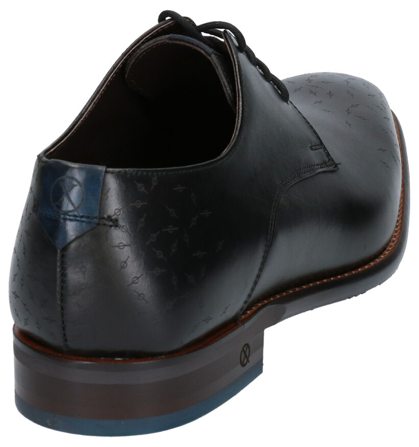 Ambiorix Derril Chaussures Habillées en Noir en cuir (259361)