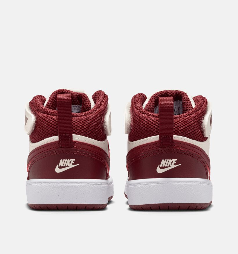 Nike Court Borough Bordeaux Hoge Sneakers voor jongens, meisjes (359815)