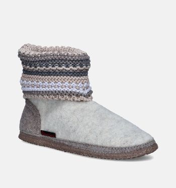 Giesswein Pantoufles Beige/Bleu/Gris