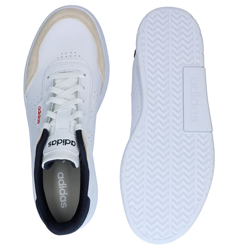 adidas Courtphase Witte Sneakers in kunstleer (284830)