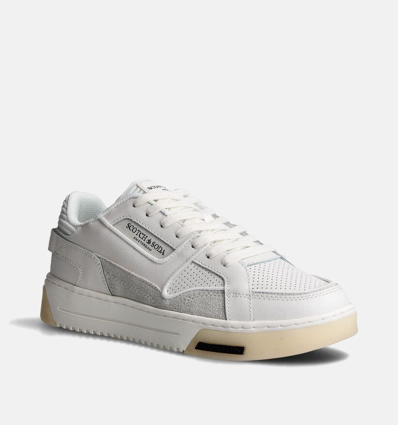 Scotch & Soda New Cup Witte Sneakers voor heren (359416) - geschikt voor steunzolen