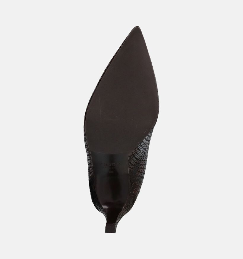 Zinda Escarpins en Brun fonc&eacute; pour femmes (380882)