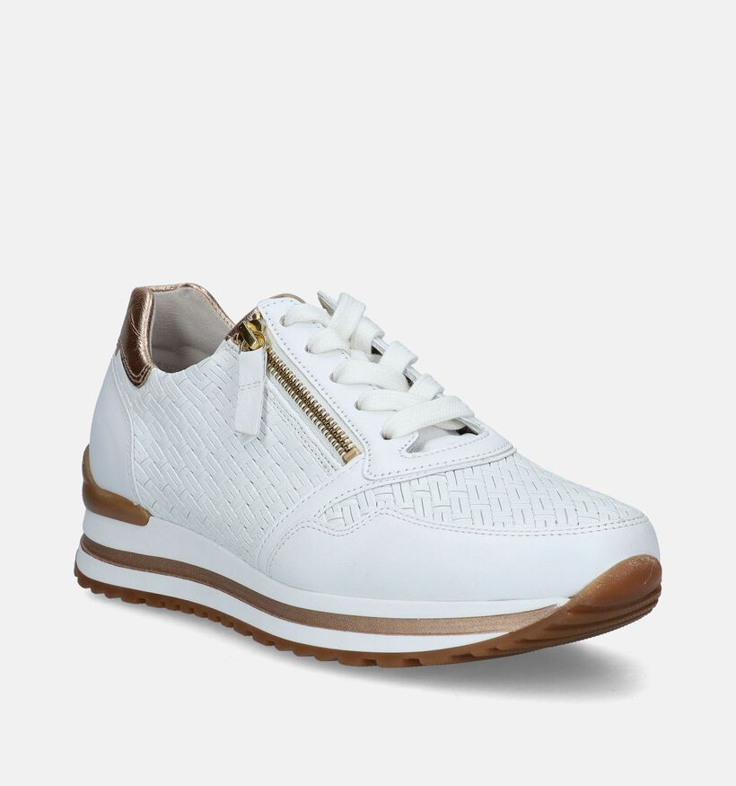 Gabor OptiFit Witte Sneakers voor dames (336161) - geschikt voor steunzolen
