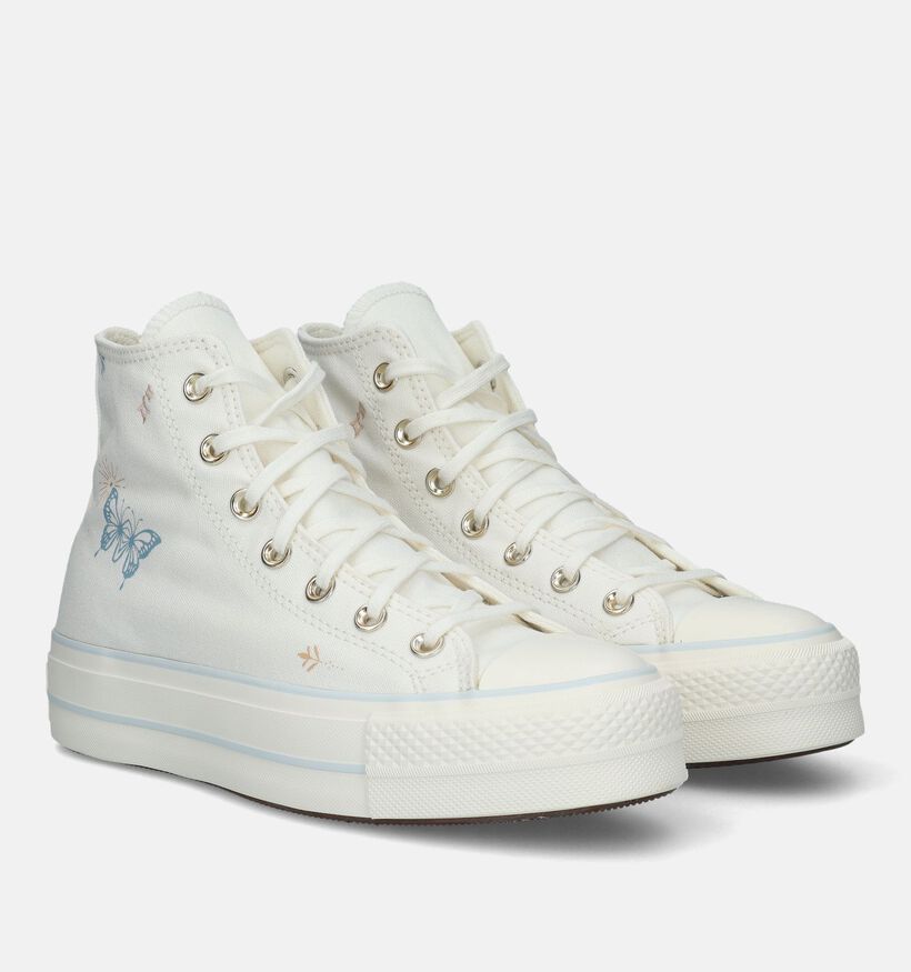 Converse Chuck Taylor All Star Lift Platform Baskets en Blanc pour femmes (327854)