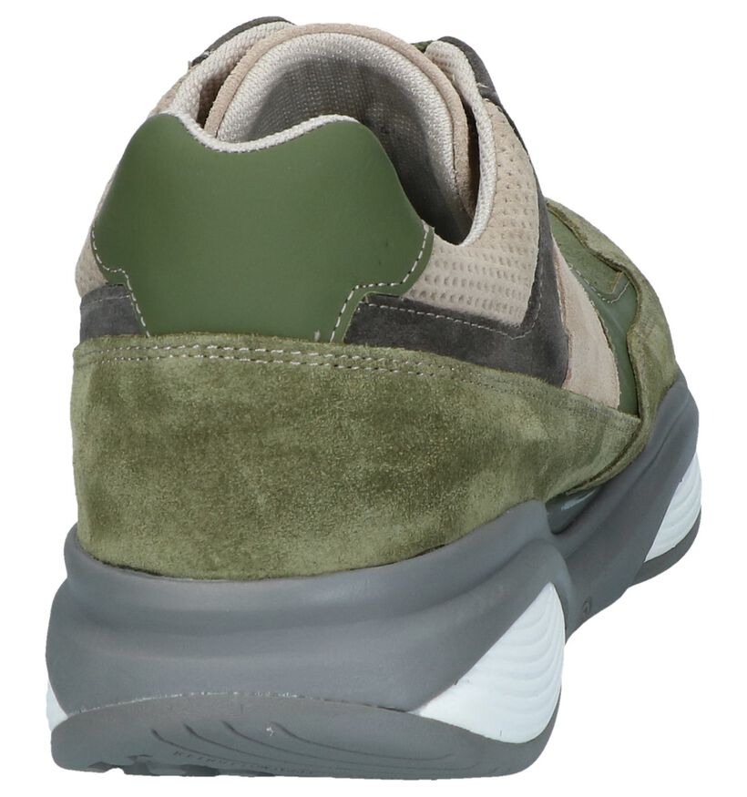 Stretchwalker Chaussures à lacets en Vert kaki pour hommes (246461) - pour semelles orthopédiques