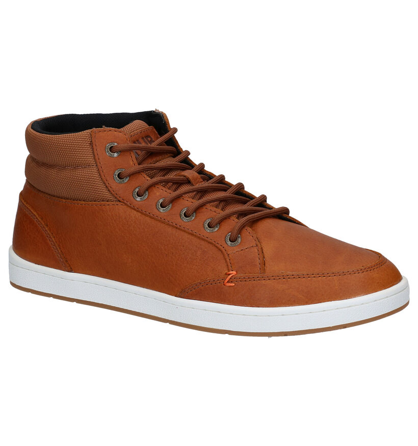 Hub Industry 2.0 Bottines en Cognac pour hommes (314729) - pour semelles orthopédiques