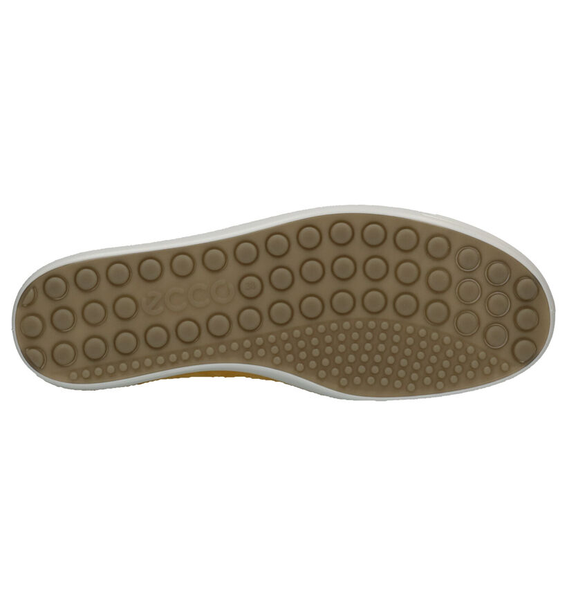 Ecco Soft 7 Blauwe Veterschoenen in leer (270017)