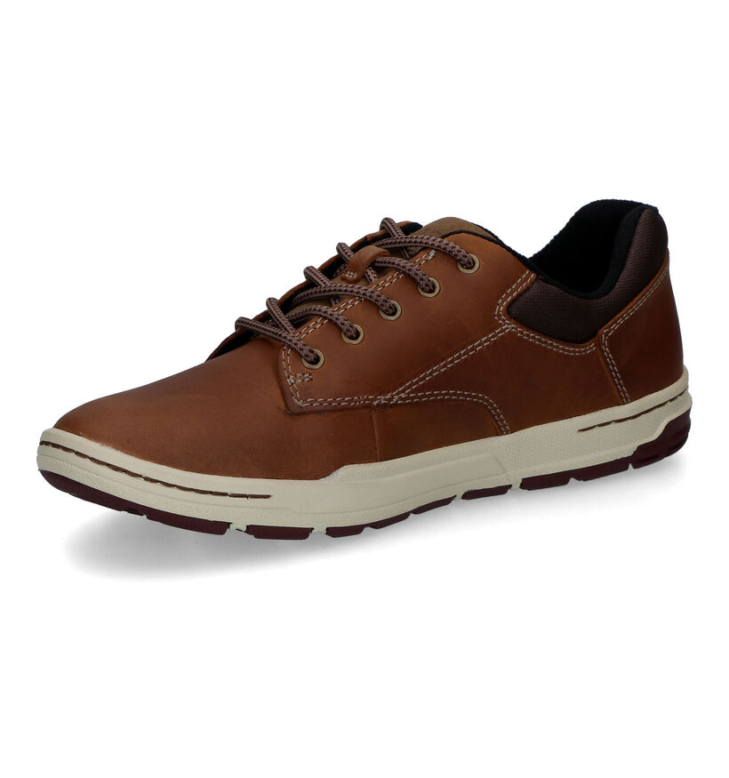 Caterpillar Colfax Chaussures à lacets en Cognac en cuir (312660)