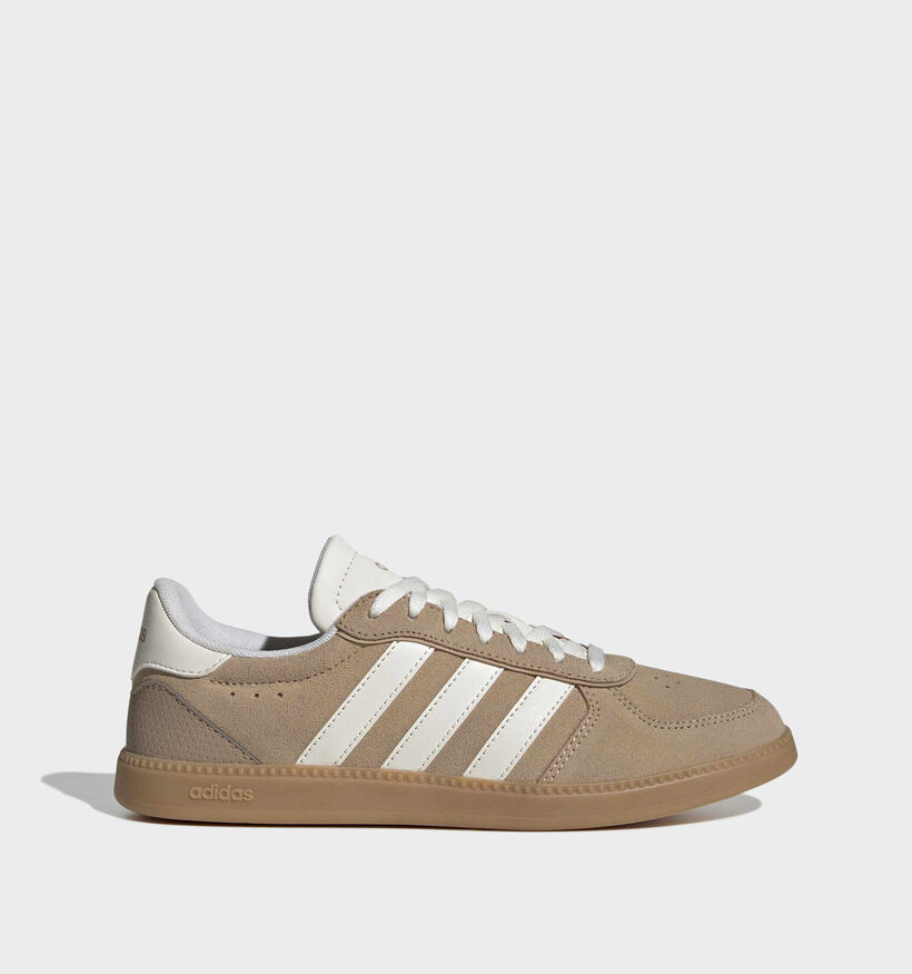 adidas Breaknet Sleek Lichtbruine/Witte Sneakers voor dames (366772) - geschikt voor steunzolen