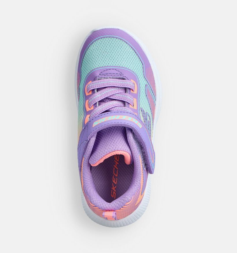 Skechers Microspec Advance Paarse Pastel Sneakers voor meisjes (366281) - geschikt voor steunzolen