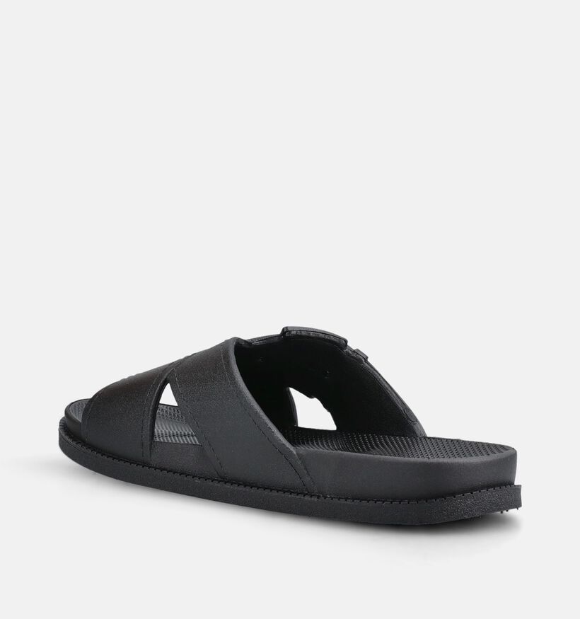 Freedom Moses Cross Basic Claquettes en Noir pour femmes (370841)