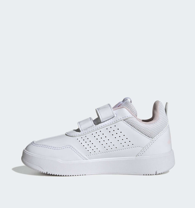 adidas Tensaur Sport 3.0 Baskets basses en Blanc/Rose pour filles (375403)