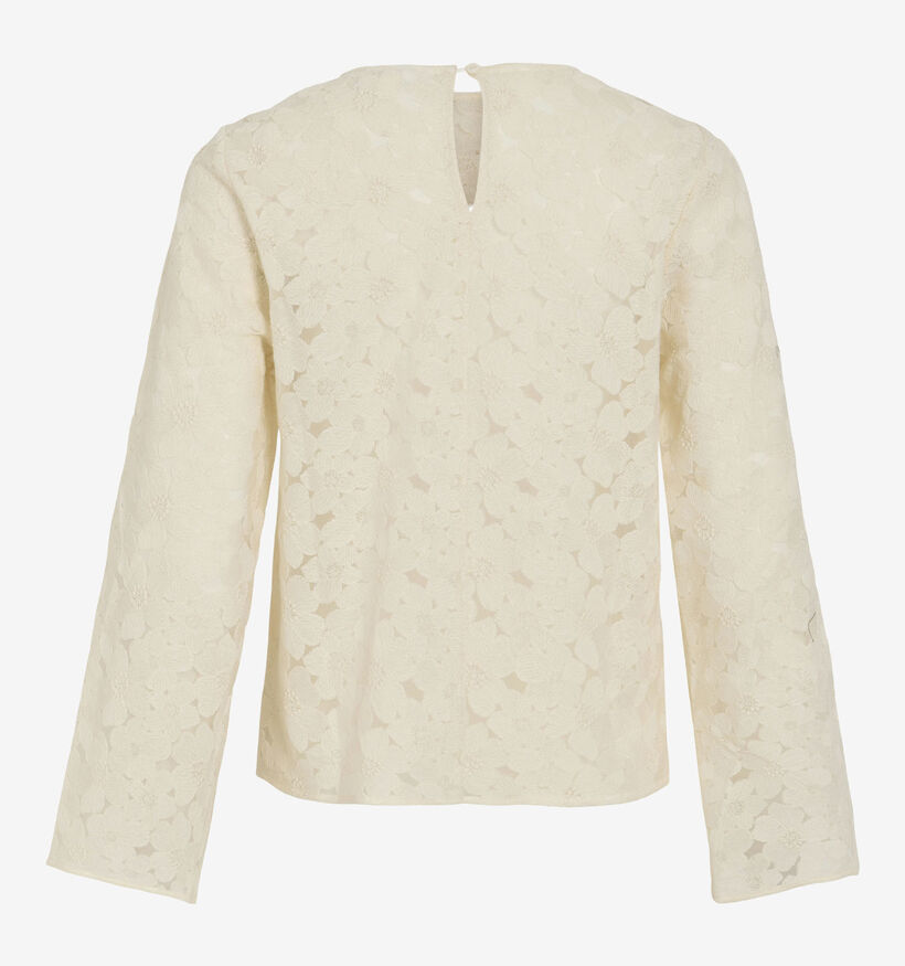 Vila Flowa Blouse en Beige pour femmes (366143)