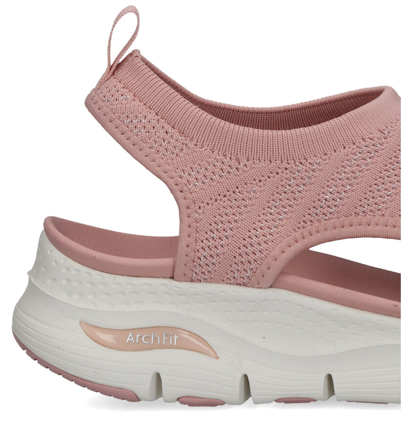 Skechers Arch Fit Sandales en Brun pour femmes (338827)