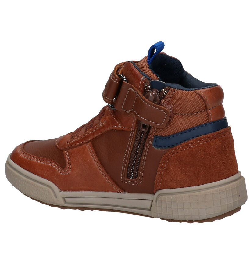 Geox Poseido Blauwe Hoge Schoenen in leer (278310)