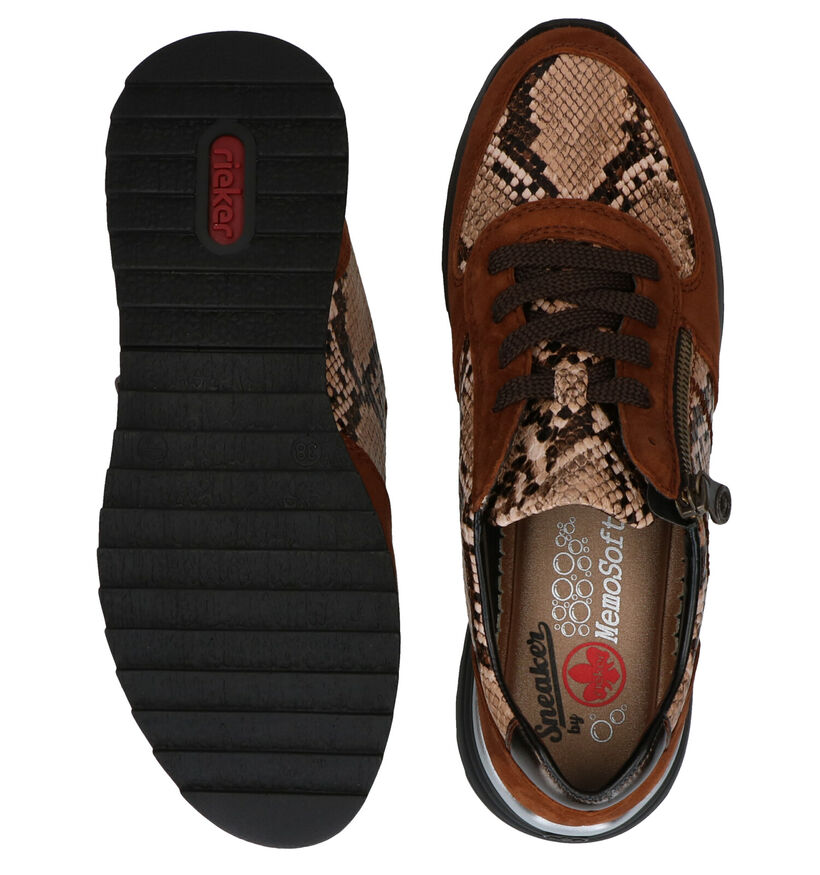 Rieker Blauwe Sneakers in nubuck (287464)