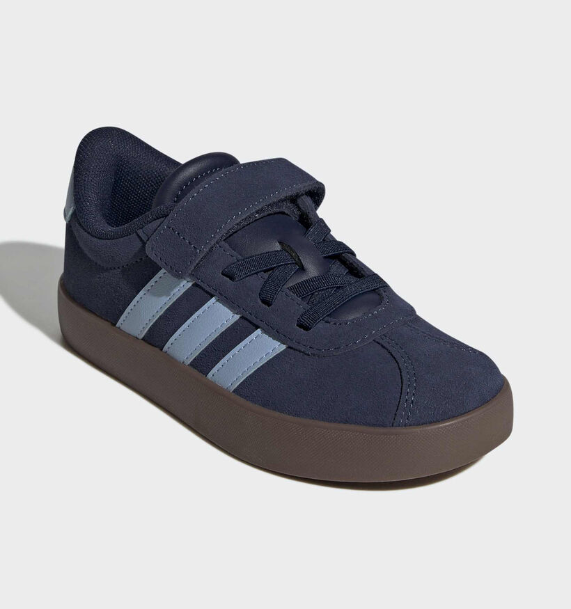 adidas VL Court 3.0 Baskets en Bleu pour gar&ccedil;ons (380589)