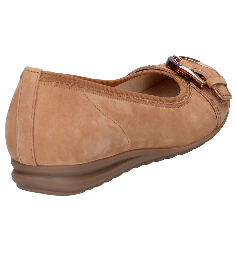 Gabor Easy Walking Ballerines en Cognac en nubuck (287747)