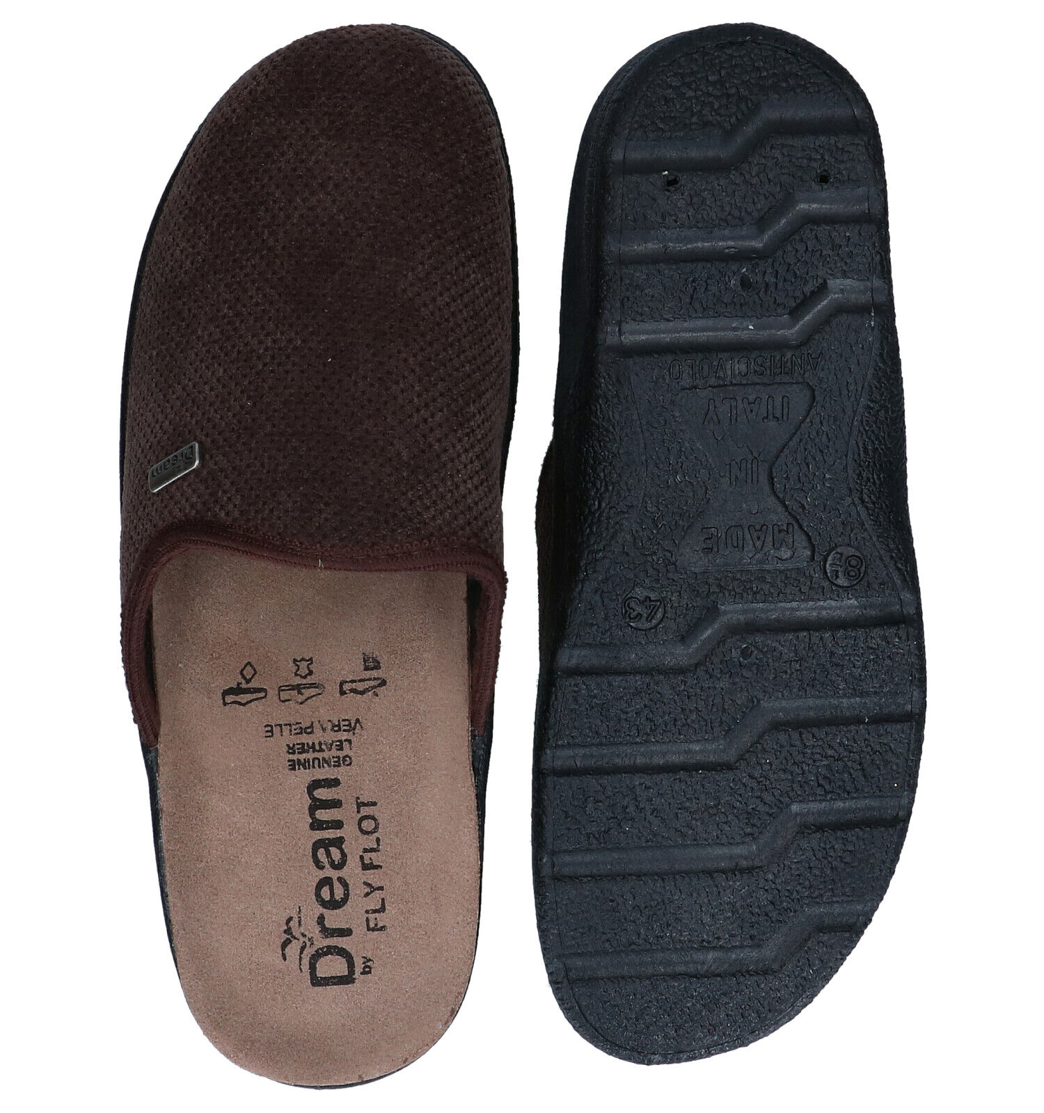 Pantoufles marron