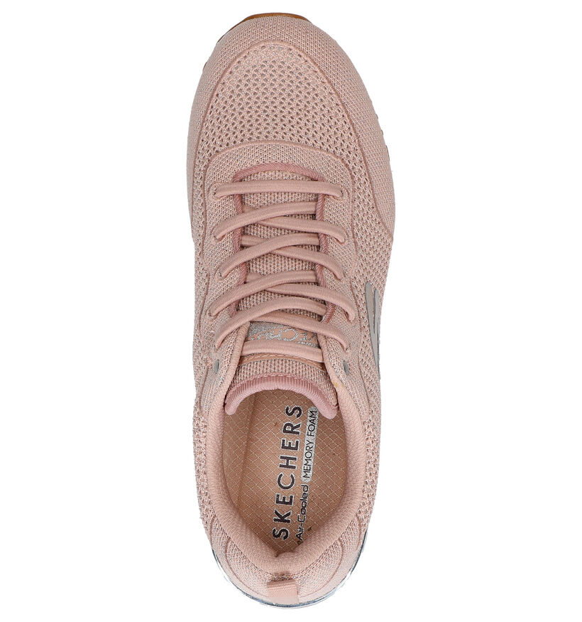 Skechers Baskets basses en Rose clair en textile (272788)