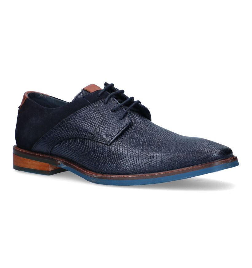 Via Borgo Chaussures classiques en Bleu foncé pour hommes (319709)