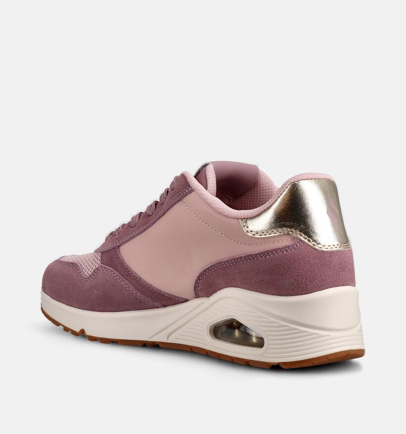 Skechers Uno Roze Sneakers voor dames (367845) - geschikt voor steunzolen