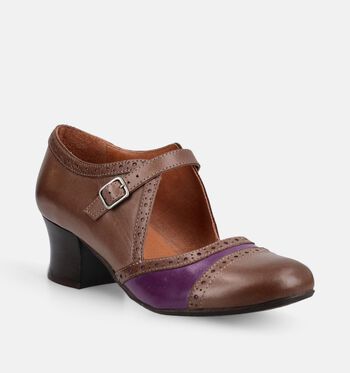 Miz Mooz Pumps Zwart/Bruin