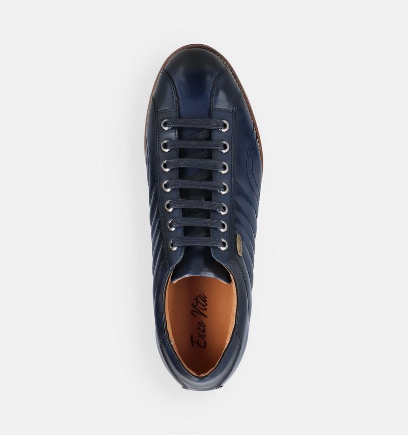Enzo Vita Achille 11 Chaussures plates en Bleu fonc&eacute; pour hommes (382291) - pour semelles orthop&eacute;diques