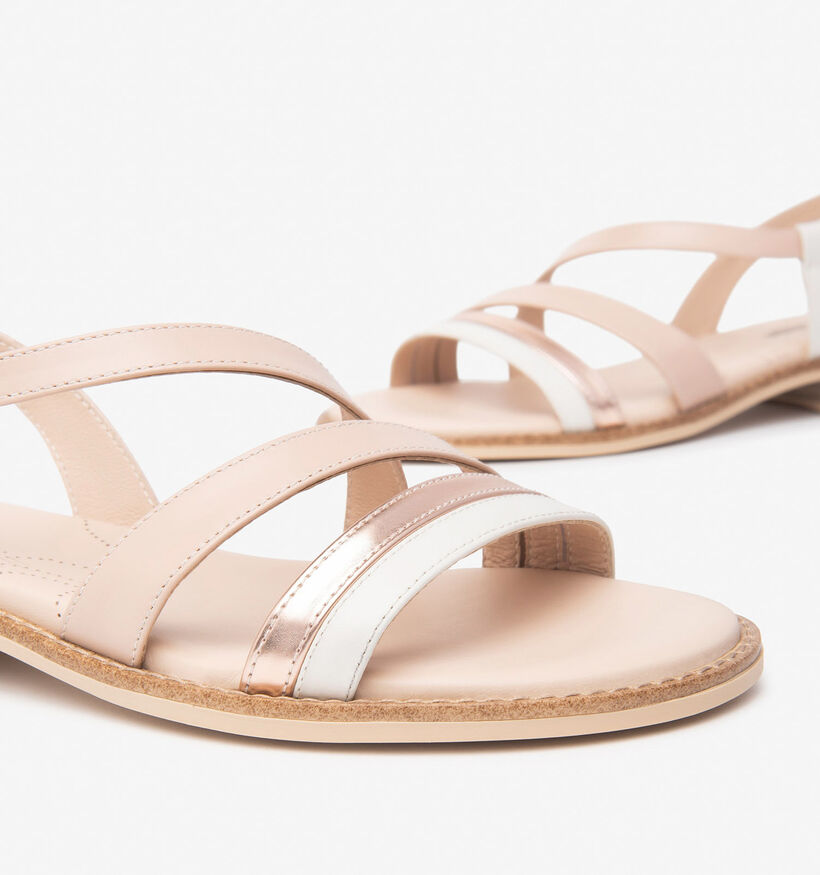 NeroGiardini Sandales plates en Beige pour femmes (356021)