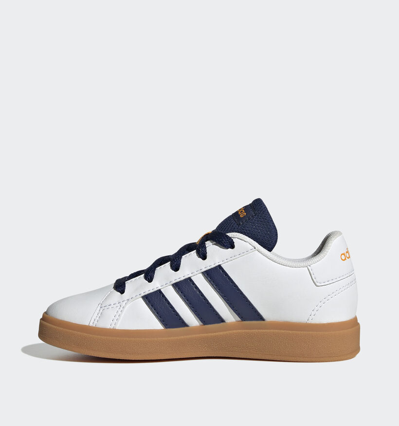 adidas Grand Court 2.0 K Baskets basses en Blanc pour filles, garçons (357093) - pour semelles orthopédiques