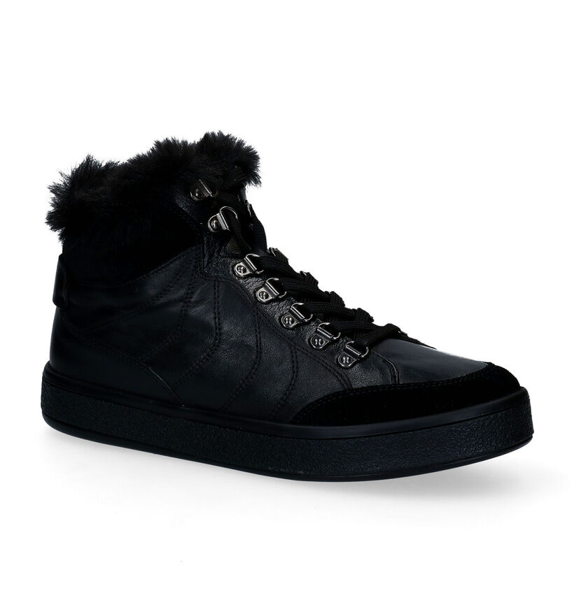 Geox Leelu Witte Hoge Sneakers in leer (298778)